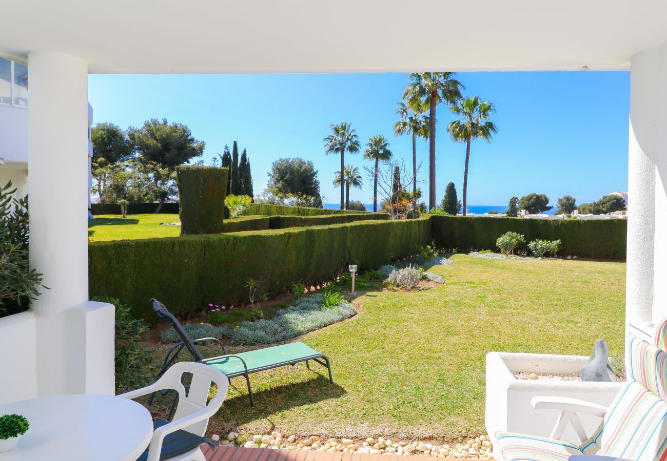 Apartamento en Mijas Costa - Apartment with garden and seaview