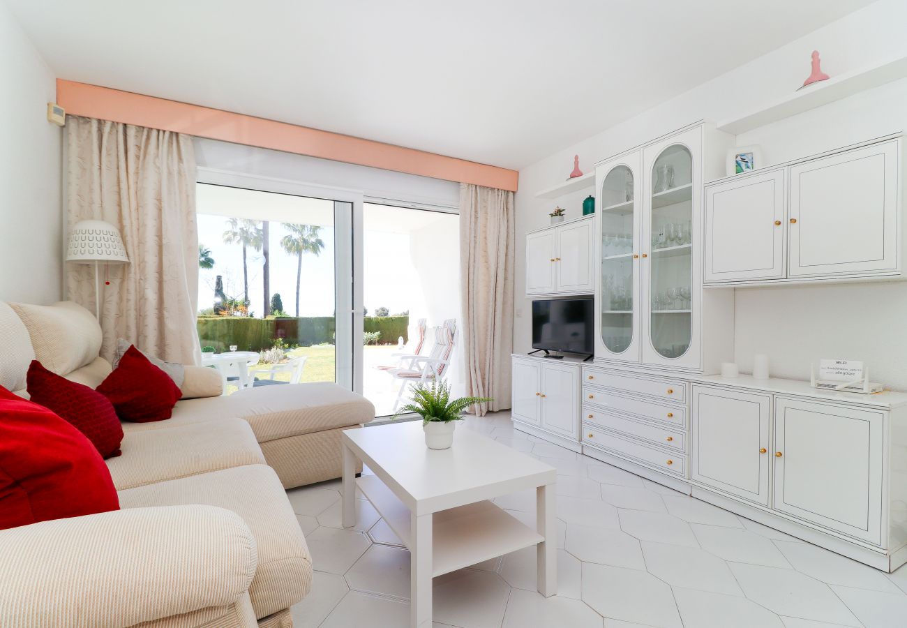 Apartamento en Mijas Costa - Apartment with garden and seaview