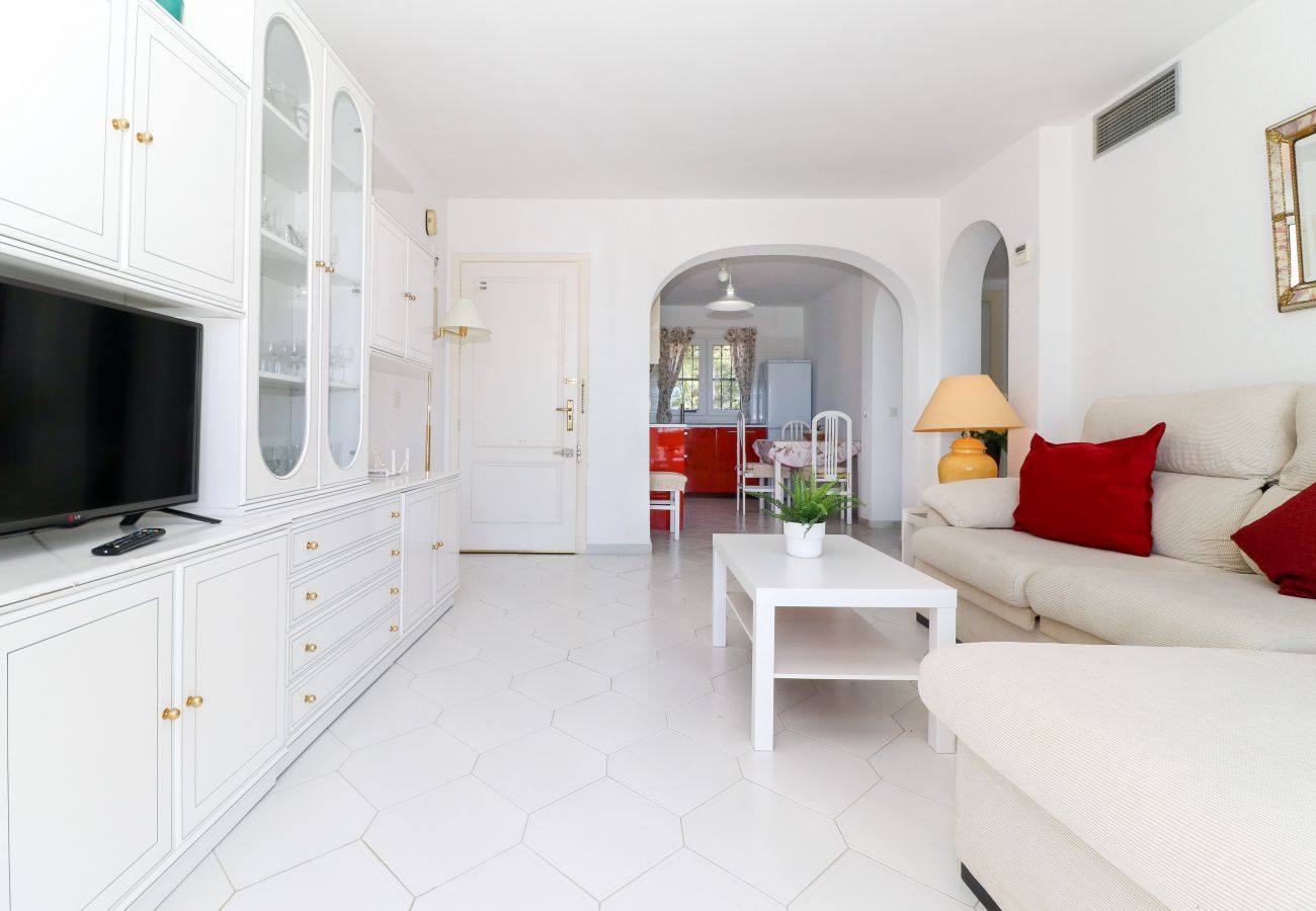 Apartamento en Mijas Costa - Apartment with garden and seaview