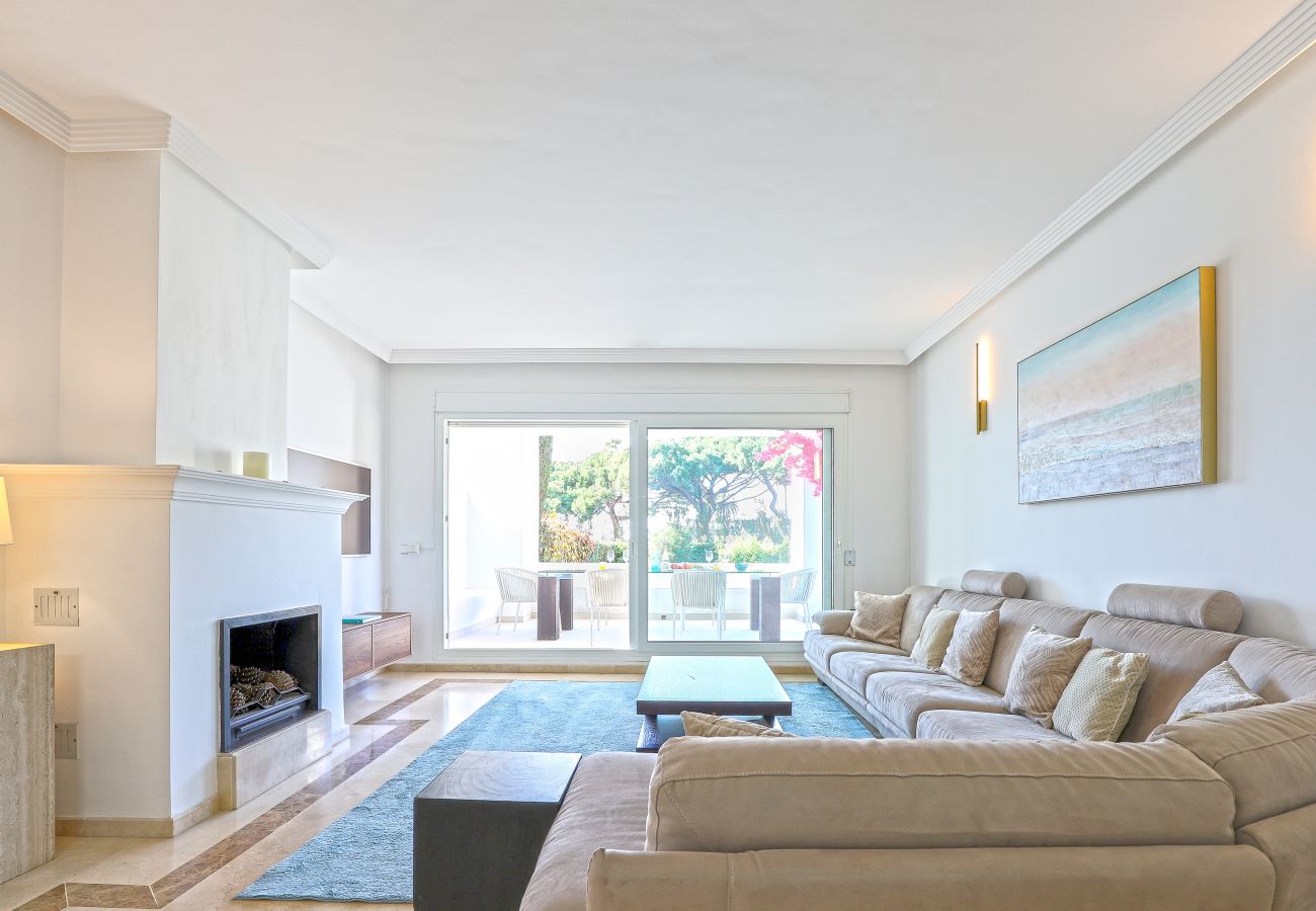 Apartamento en Marbella - Los Monteros Palm beach, jardin y BBQ