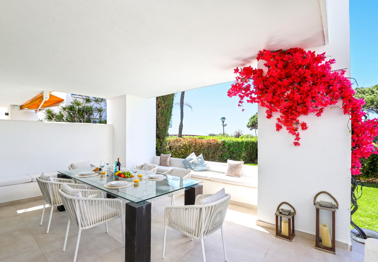 Apartamento en Marbella - Los Monteros Palm beach, jardin y BBQ