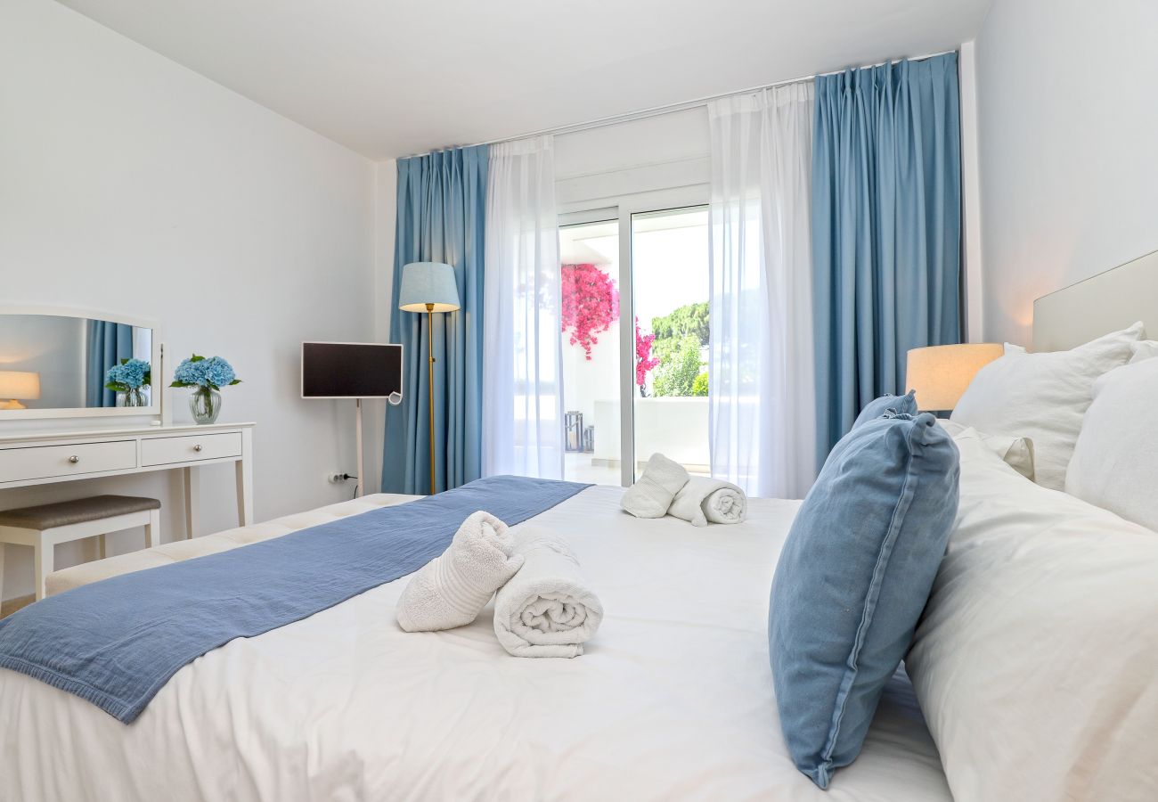 Apartamento en Marbella - Los Monteros Palm beach, jardin y BBQ