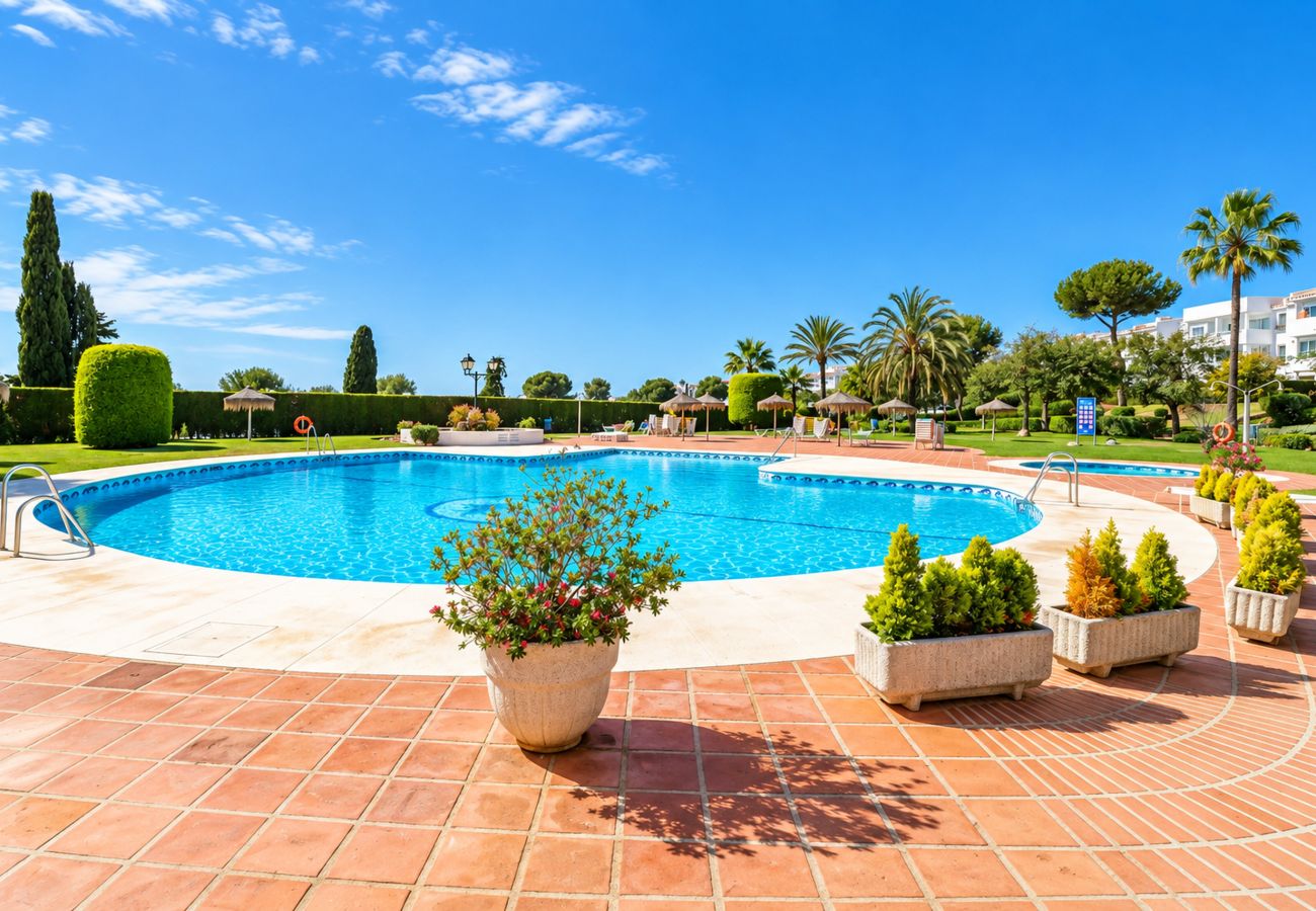 Appartement à Mijas Costa - Apartment with garden and seaview