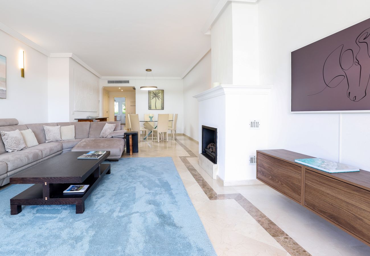 Appartement à Marbella - Los Monteros Palm Beach avec jardin et BBQ