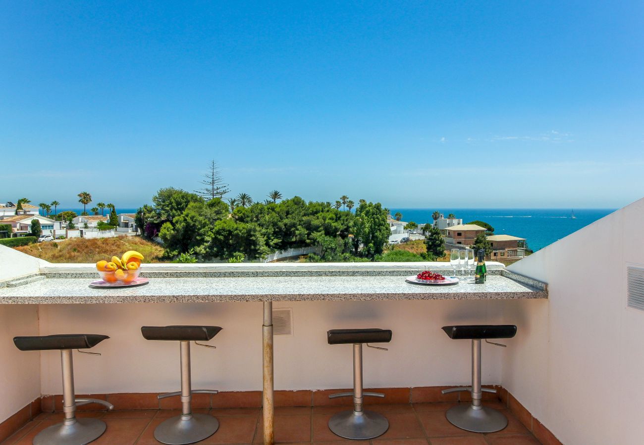 Townhouse in La Cala de Mijas - La Cala townhouse, beach 400 m, roof terrace, BBQ