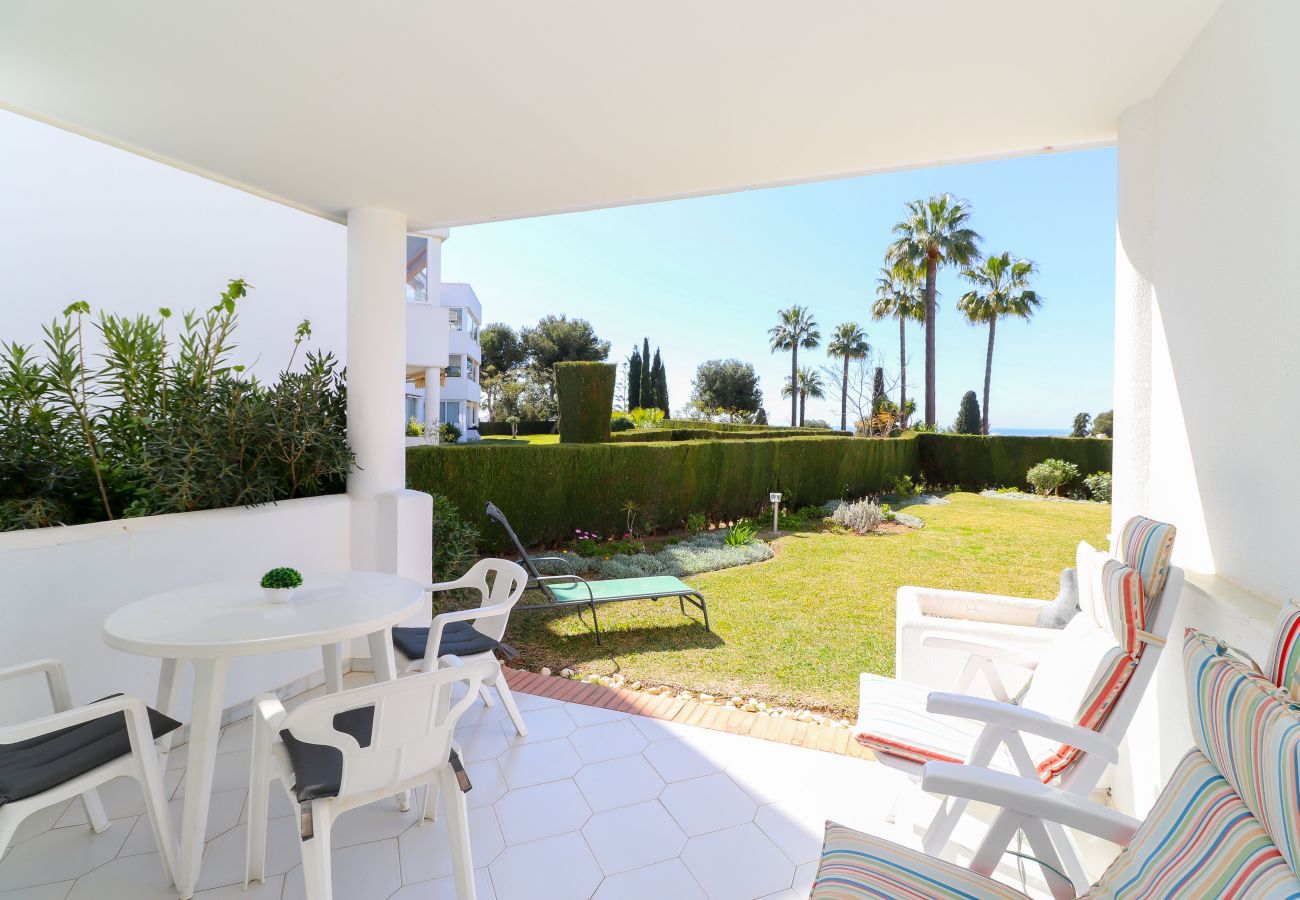 Apartment in Mijas Costa - Apartment with garden and seaview