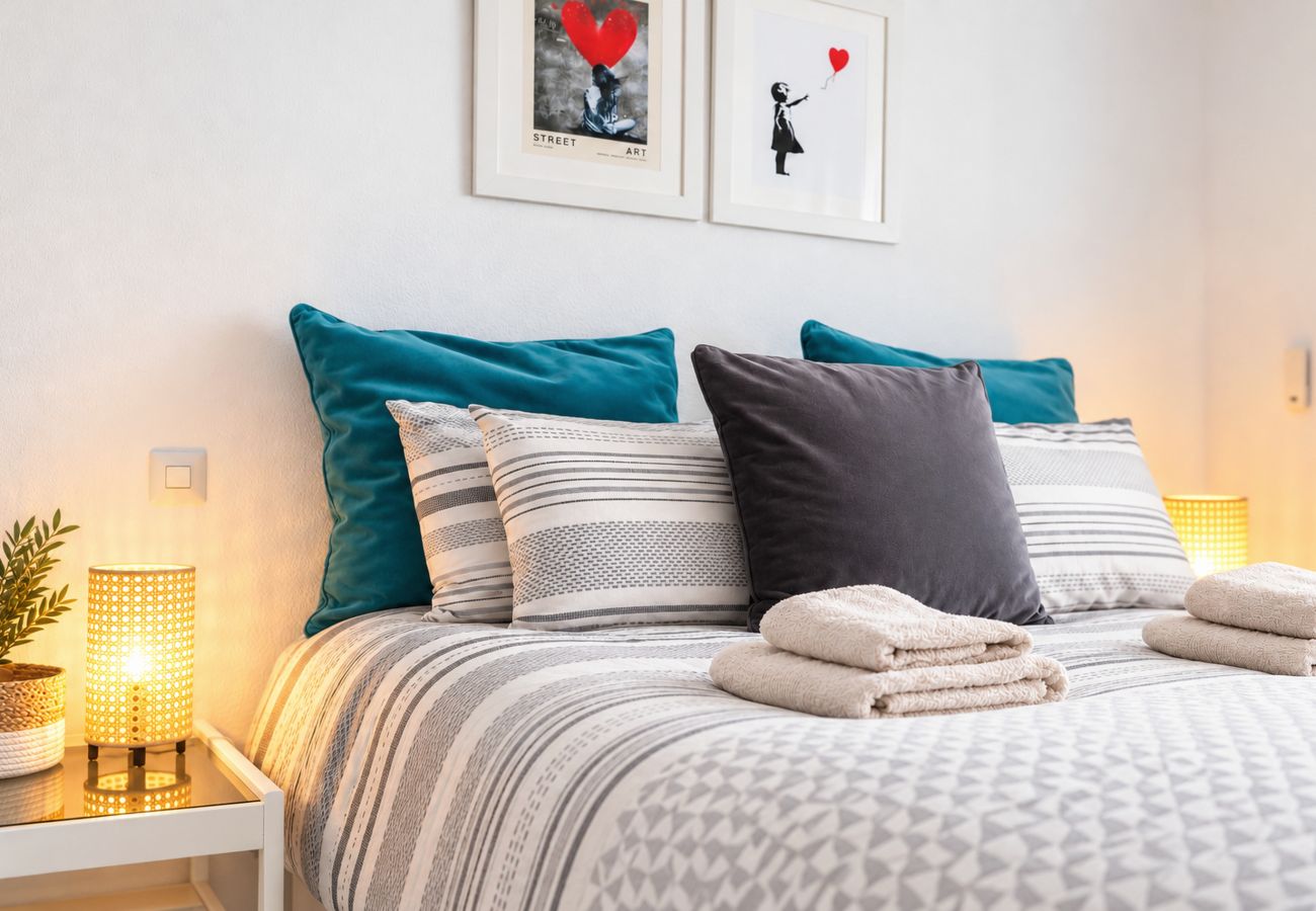 Apartment in Mijas Costa - Apartment with garden and seaview