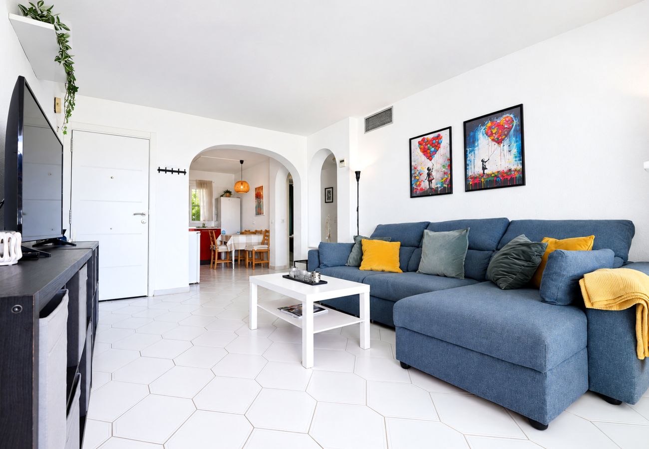 Apartment in Mijas Costa - Apartment with garden and seaview
